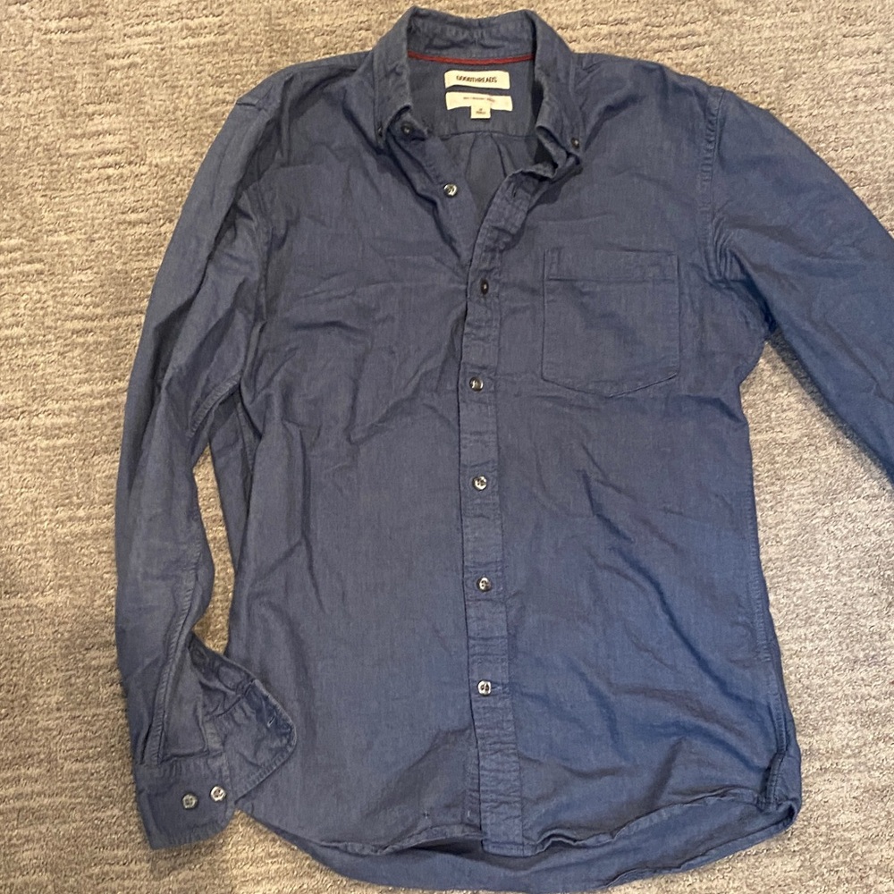 Goodthreads Navy Casual Button-Down Shirt